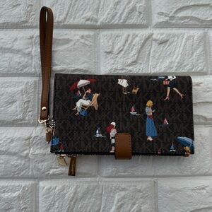 MICHAEL Michael Kors Adele Jet Set Smartphone Wallet Sailor Travel Woman